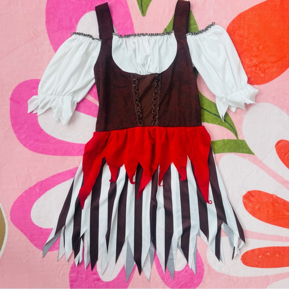 Pirate Costume Dress - Red, Black, and White